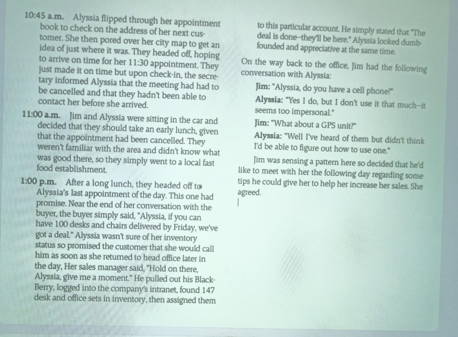 TECHNOPHOBIA Alyssia Perri had always been
