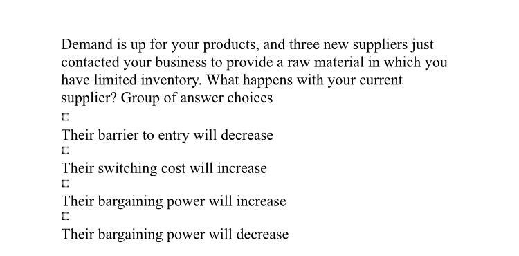 Demand is up for your products, and three new