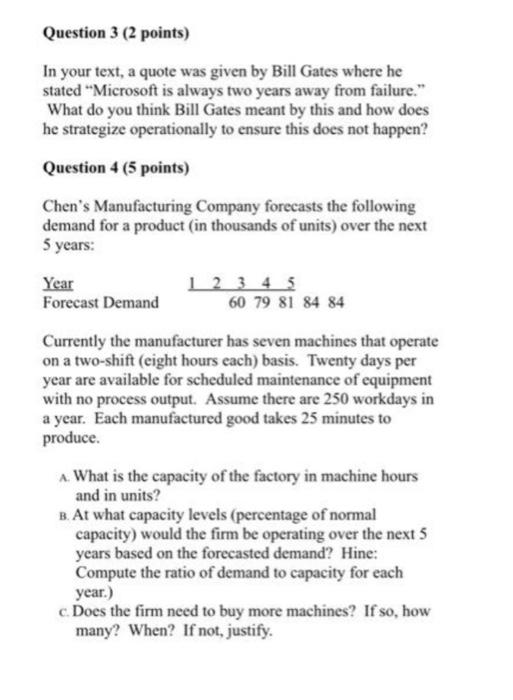 Question 3 (2 points) In your text, a quote was