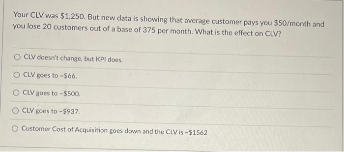 Your CLV was $1,250. But new data is showing that