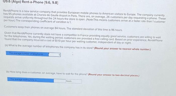 29.6 (Algo) Rent-a-Phone (9.6, 9.8) RentAPhone is