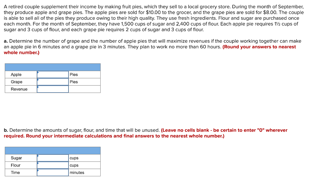 A retired couple supplement their income by