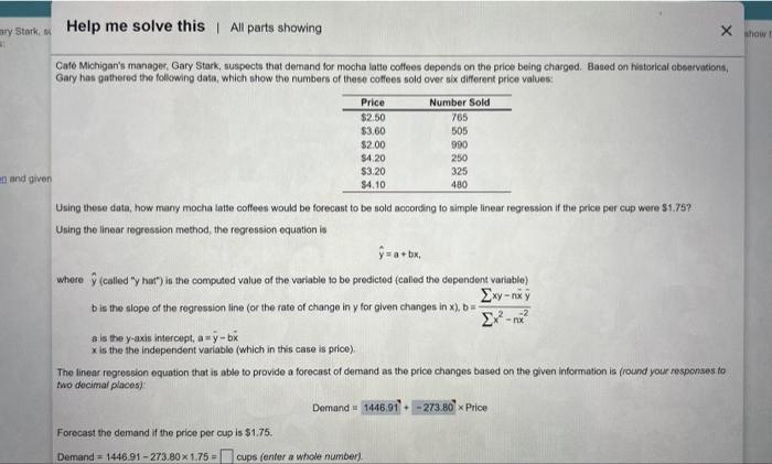 Help me solve this I All parts showing Cafe