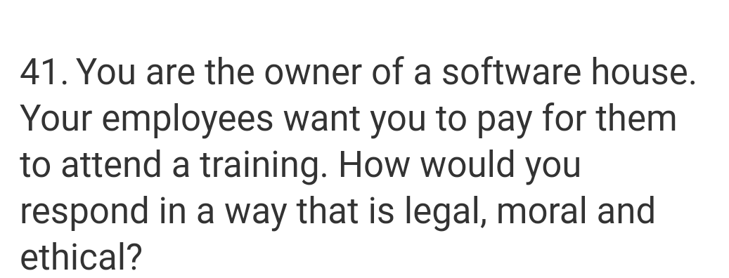 ethics and professional practices plz send me