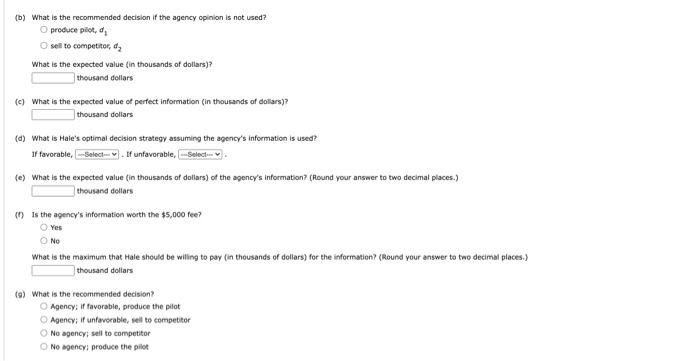 can you help? Hale's TV Productions is