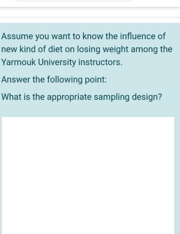 Assume you want to know the influence of new kind