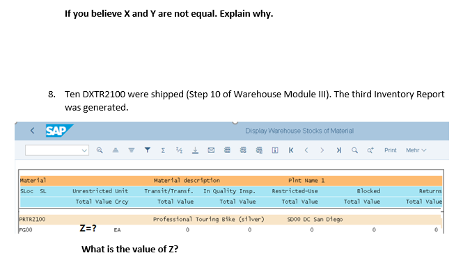 Problem 5 - This problem is from the Warehouse