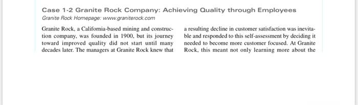 write a summary for this case study Case 1-2