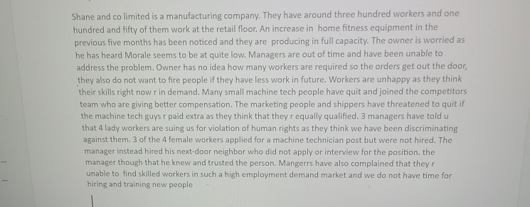 The company have been dealing with many problems.