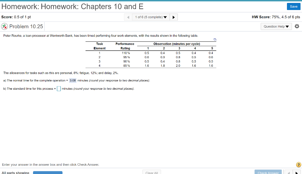 Homework: Homework: Chapters 10 and E Save Score: