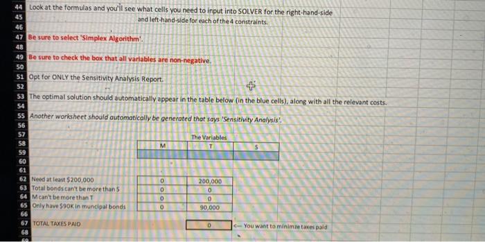 pls show excel formulas and explain. thank you. G
