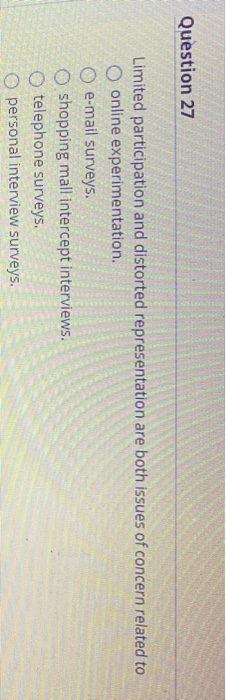 Question 30 Which of the following products is