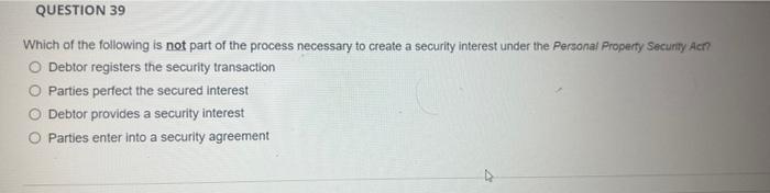 Which of the following is not part of the process