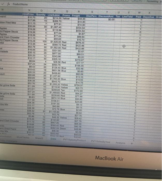 to all rows. (5) 14. In column X, use a formula