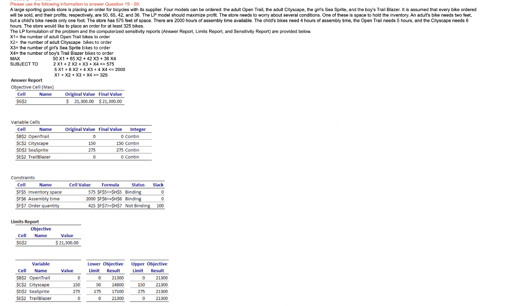 Please use the following information to answer