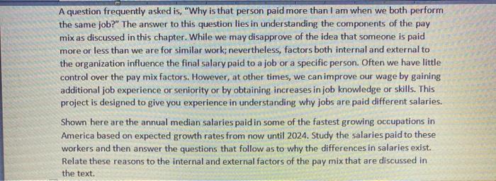 A question frequently asked is, "Why is that