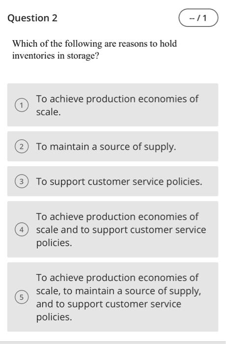 answer 2-5 asap Which of the following are
