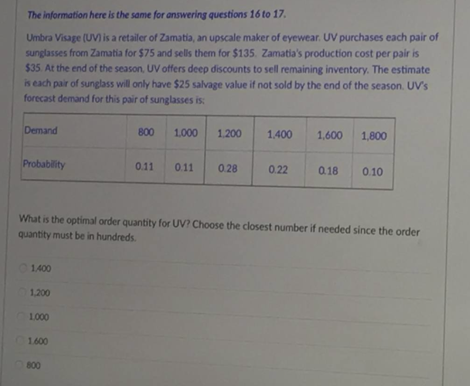 16 17 The information here is the same for