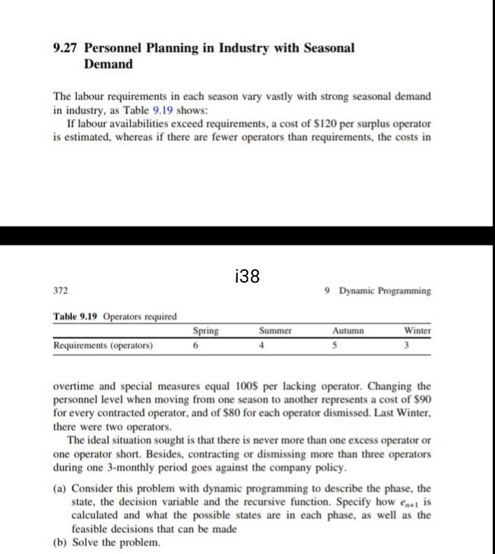 9.27 Personnel Planning in Industry with Seasonal