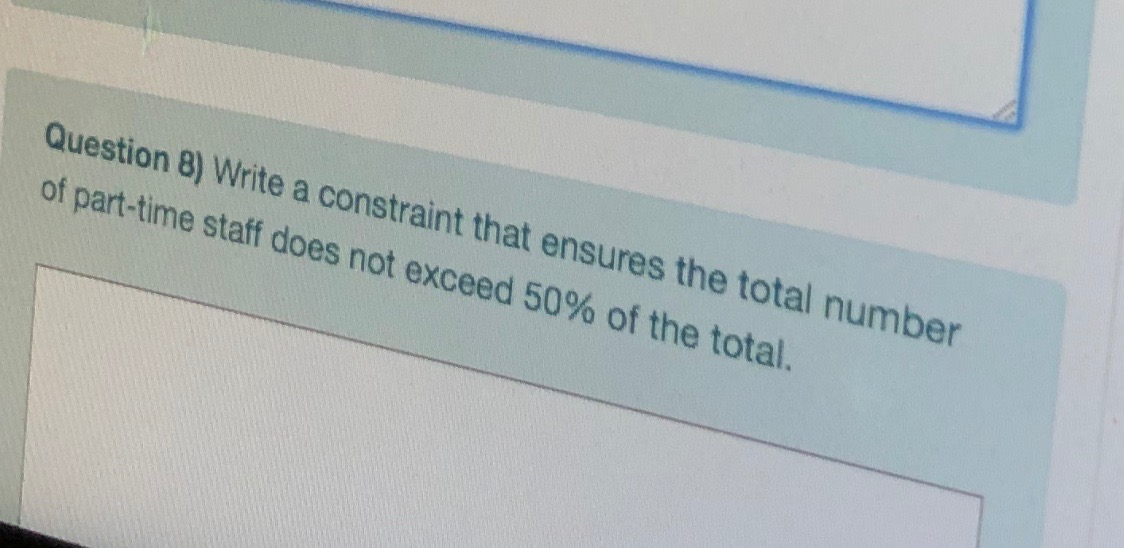 The personnel manager at a call center must