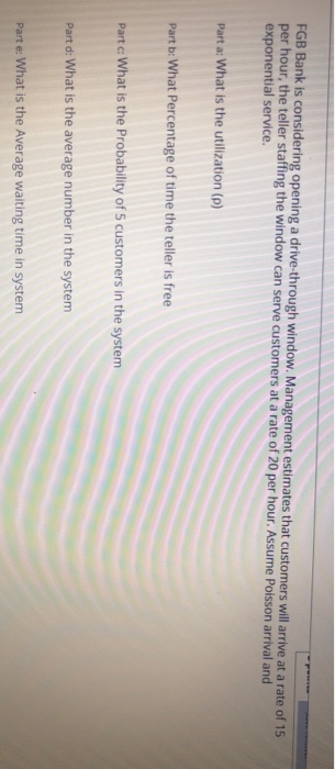 FGB Bank is considering opening a drive-through