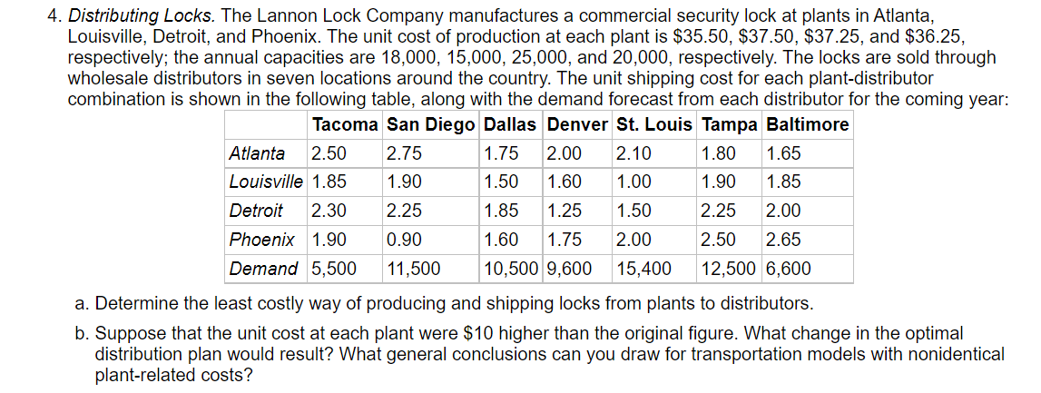 4. Distributing Locks. The Lannon Lock Company