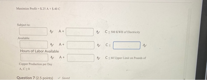 A plant makes aluminum and copper wire. Each
