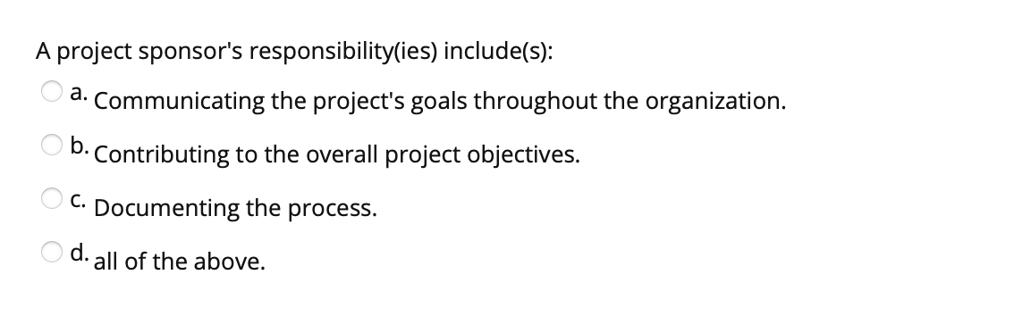 Project constraints include: a. time & quality b.