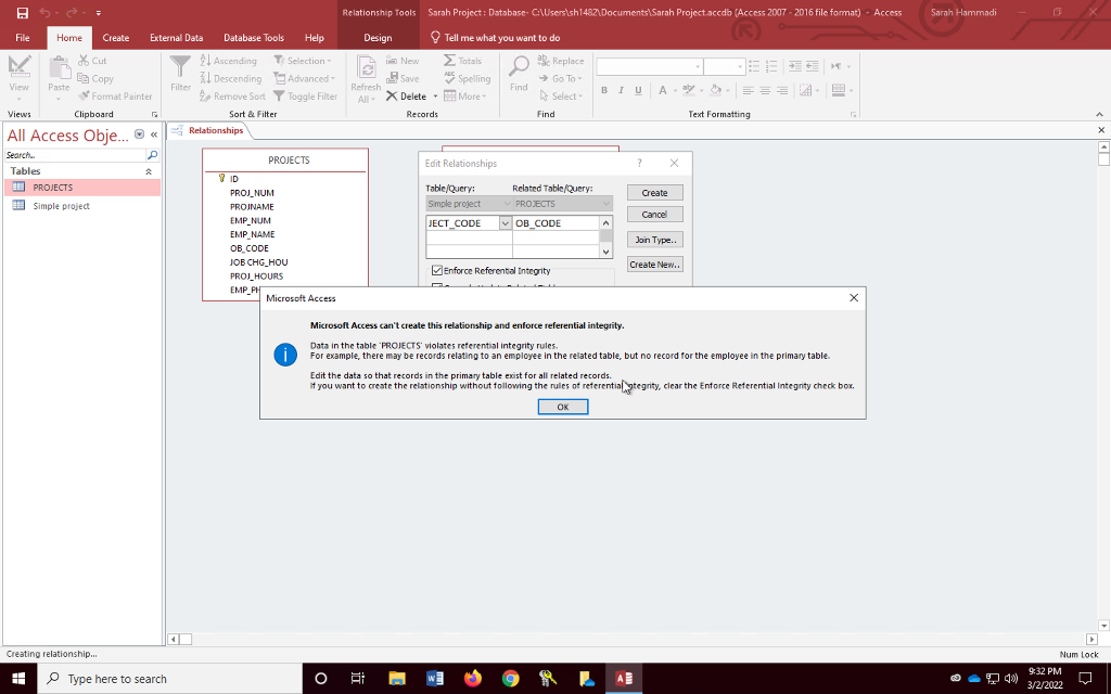 how can I Establish Relationship(s) and Enforce