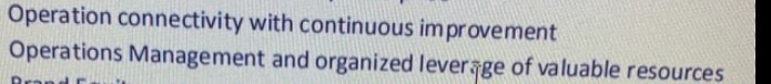 Operation connectivity with continuous