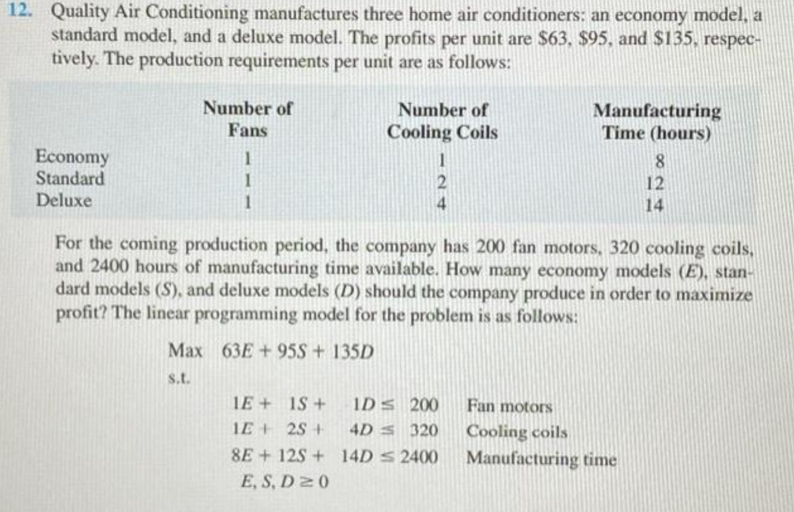 Suppose that you defined the following SETS for
