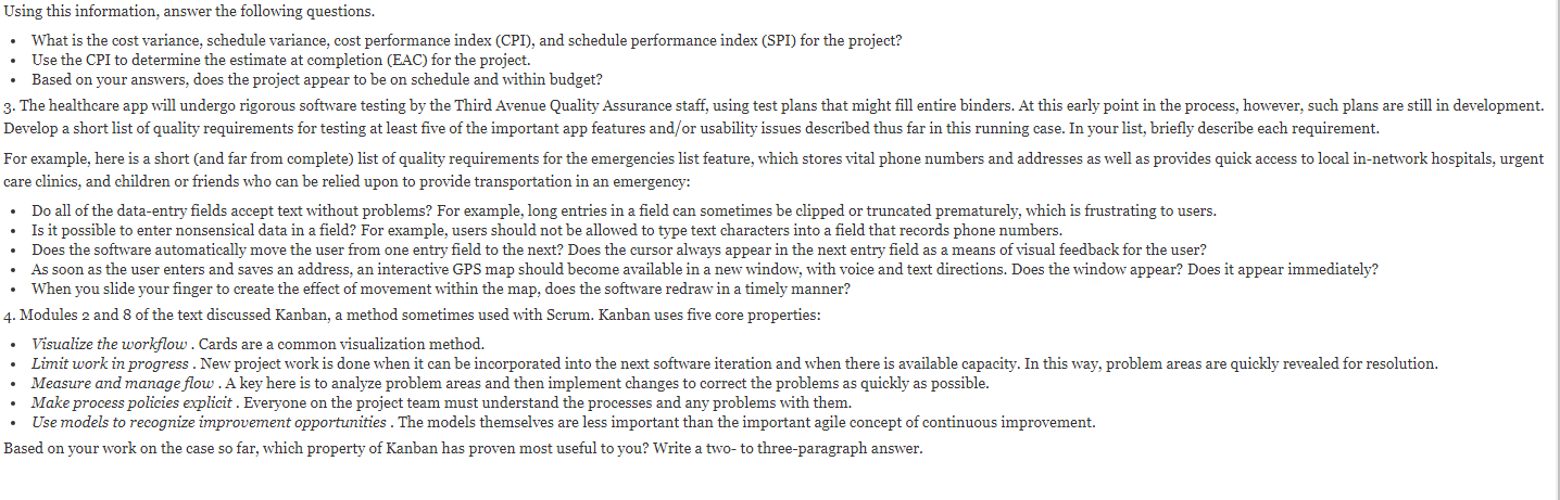 ADDITIONAL RUNNING CASE: THIRD AVENUE SOFTWARE