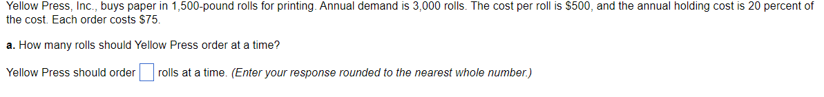 Yellow Press, Inc., buys paper in 1,500-pound