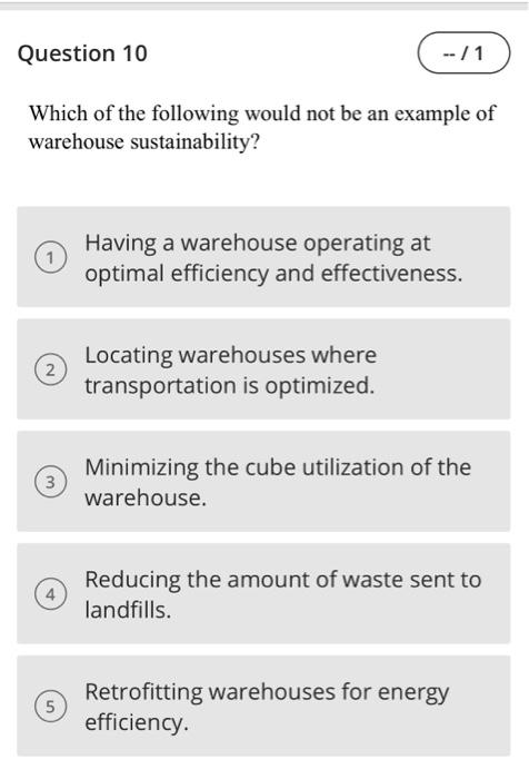 10-13 answer asap Which of the following would
