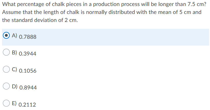 s Suppose an auto part becomes defective with