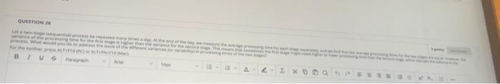 QUESTION wa B I a Let a two-stage (sequential