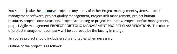 Q Introduction of PROJECT MANAGEMENT