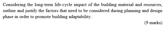 Considering the long-term life-cycle impact of