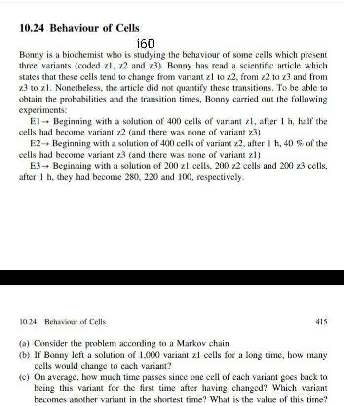 10.24 Behaviour of Cells 160 Bonny is a