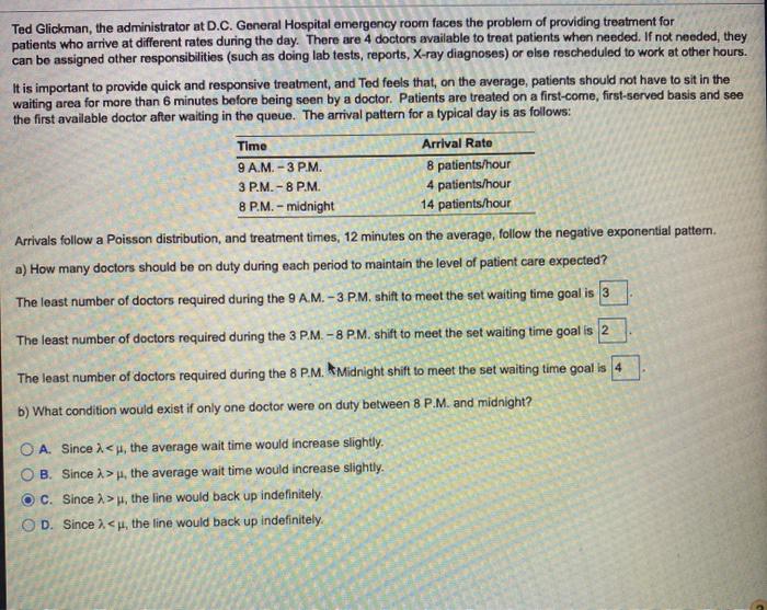 is this correct? Ted Glickman, the administrator