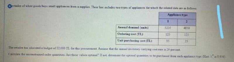 clander of white goods buys small appliances from