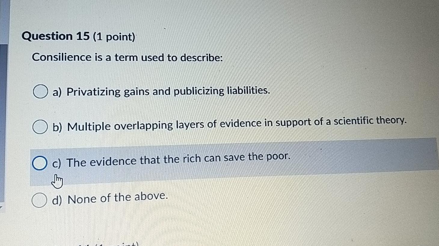 Question 13 (1 point) 2 According to Aubrey Neal,