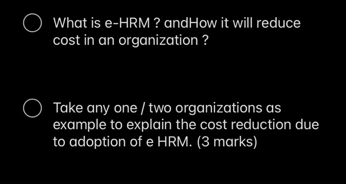 o e What is e-HRM ? and How it will reduce cost