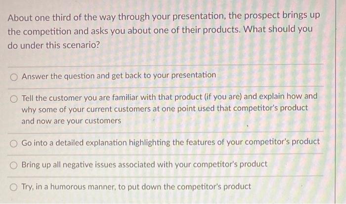 About one third of the way through your