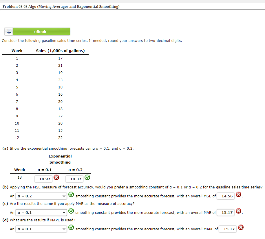 Problem 08-08 Algo (Moving Averages and