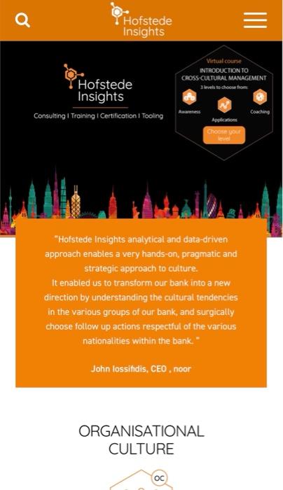 answer all questions please! a Hofstede Insights