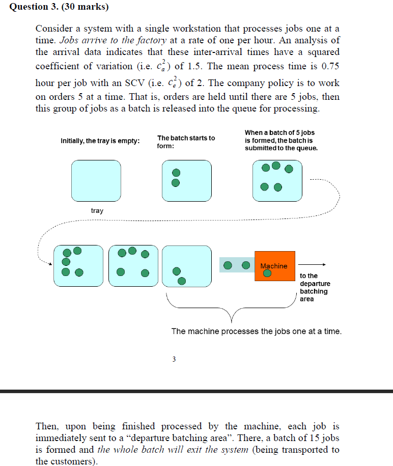 Question 3. (30 marks) Consider a system with a