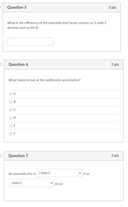 Please answer #6 at least. thank you. Assembly