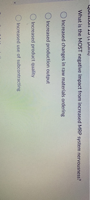 VucoLIUI 10 Pulli) What is the MOST negative