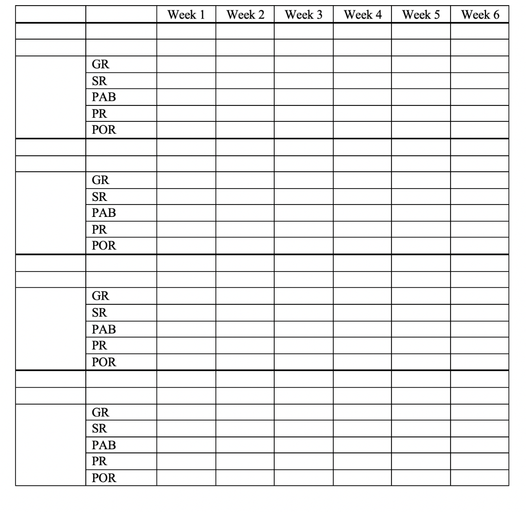 Given the following data, develop MRP plans for